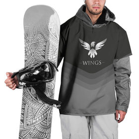 Накидка на куртку 3D с принтом Wings Uniform в Тюмени, 100% полиэстер |  | 