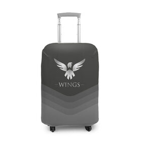 Чехол для чемодана 3D с принтом Wings Uniform в Тюмени, 86% полиэфир, 14% спандекс | двустороннее нанесение принта, прорези для ручек и колес | 