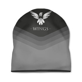 Шапка 3D с принтом Wings Uniform в Тюмени, 100% полиэстер | универсальный размер, печать по всей поверхности изделия | 