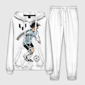 Мужской костюм 3D с принтом Messi в Тюмени, 100% полиэстер | Манжеты и пояс оформлены тканевой резинкой, двухслойный капюшон со шнурком для регулировки, карманы спереди | barselona | messi | аргентина | барселона | испания | месси | мяч | футбол