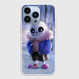 Чехол для iPhone 13 Pro с принтом Winter forest  Sans в Тюмени,  |  | Тематика изображения на принте: sans | андертейл | подземелье | санс
