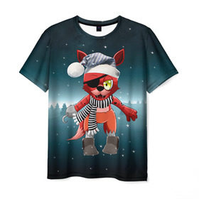 Мужская футболка 3D с принтом Five Nights At Freddy`s в Тюмени, 100% полиэфир | прямой крой, круглый вырез горловины, длина до линии бедер | fnaf | freddy | бонни | медведь | мишка | фнаф | фокси | фредди