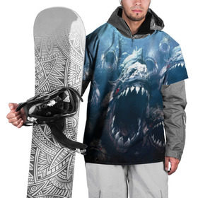 Накидка на куртку 3D с принтом Голодные пираньи в Тюмени, 100% полиэстер |  | еда | зубы | клыки | кровь | людоед | монстр | пираньи | пиранья | рыбы | ужас | хищник | челюсти | чудовище