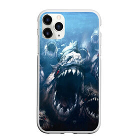 Чехол для iPhone 11 Pro матовый с принтом Голодные пираньи в Тюмени, Силикон |  | еда | зубы | клыки | кровь | людоед | монстр | пираньи | пиранья | рыбы | ужас | хищник | челюсти | чудовище