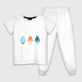 Детская пижама хлопок с принтом Пейзаж через Тоторо в Тюмени, 100% хлопок |  брюки и футболка прямого кроя, без карманов, на брюках мягкая резинка на поясе и по низу штанин
 | Тематика изображения на принте: 