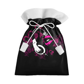 Подарочный 3D мешок с принтом Music love в Тюмени, 100% полиэстер | Размер: 29*39 см | dj | klub | music | губы | диджей | клуб | музыка | наушники