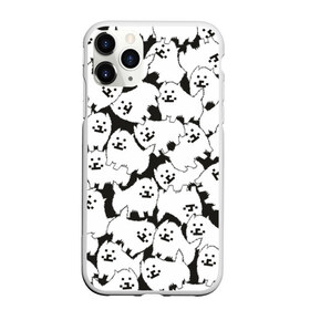 Чехол для iPhone 11 Pro Max матовый с принтом Undertale Annoying dog в Тюмени, Силикон |  | annoying dog | dog | undertale