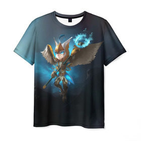 Мужская футболка 3D с принтом Wings в Тюмени, 100% полиэфир | прямой крой, круглый вырез горловины, длина до линии бедер | Тематика изображения на принте: dota | dota 2 | skywrath mage | дота | маг