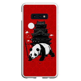 Чехол для Samsung S10E с принтом Panda Warrior в Тюмени, Силикон | Область печати: задняя сторона чехла, без боковых панелей | japan | panda | панда