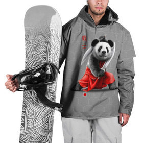 Накидка на куртку 3D с принтом Master Panda в Тюмени, 100% полиэстер |  | ninja | panda | ниндзя | панда