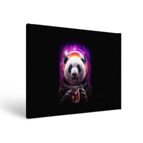 Холст прямоугольный с принтом Panda Cosmonaut в Тюмени, 100% ПВХ |  | bear | galaxy | panda | space | star | астронавт | галактика | звезда | космонавт | космос | медведь | панда