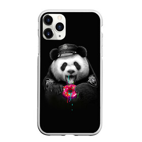 Чехол для iPhone 11 Pro Max матовый с принтом Donut Panda в Тюмени, Силикон |  | Тематика изображения на принте: bear | donut | panda | police | коп | медведь | панда | пончик