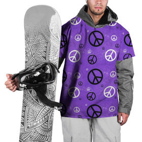 Накидка на куртку 3D с принтом Peace в Тюмени, 100% полиэстер |  | abstract | hippie | hipster | swag | tie dye | абстракция | свэг | текстура | хиппи | хипстер
