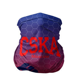 Бандана-труба 3D с принтом CSKA Msk в Тюмени, 100% полиэстер, ткань с особыми свойствами — Activecool | плотность 150‒180 г/м2; хорошо тянется, но сохраняет форму | Тематика изображения на принте: moscow | москва | цска
