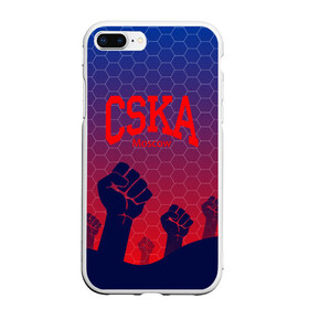 Чехол для iPhone 7Plus/8 Plus матовый с принтом CSKA Msk в Тюмени, Силикон | Область печати: задняя сторона чехла, без боковых панелей | moscow | москва | цска