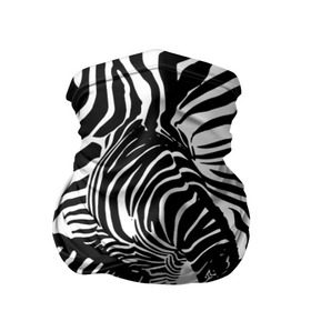 Бандана-труба 3D с принтом Зебра в Тюмени, 100% полиэстер, ткань с особыми свойствами — Activecool | плотность 150‒180 г/м2; хорошо тянется, но сохраняет форму | дикое | животное | зебра | камуфляж | лошадь | маскировка | полосы | текстура | фон | черно белые