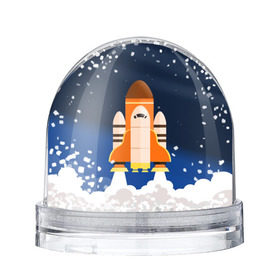 Снежный шар с принтом Космический корабль в Тюмени, Пластик | Изображение внутри шара печатается на глянцевой фотобумаге с двух сторон | вселенная | галактика | звёзды | космический полёт | космос | созвездие