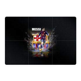 Магнитный плакат 3Х2 с принтом Месси в Тюмени, Полимерный материал с магнитным слоем | 6 деталей размером 9*9 см | barselona | messi | аргентина | барселона | испания | месси | футбол