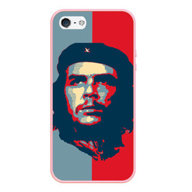Чехол для iPhone 5/5S матовый с принтом Che Guevara в Тюмени, Силикон | Область печати: задняя сторона чехла, без боковых панелей | че гевара