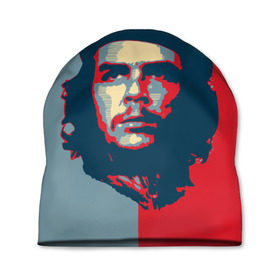 Шапка 3D с принтом Che Guevara в Тюмени, 100% полиэстер | универсальный размер, печать по всей поверхности изделия | че гевара