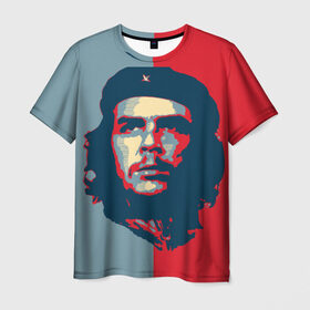 Мужская футболка 3D с принтом Che Guevara в Тюмени, 100% полиэфир | прямой крой, круглый вырез горловины, длина до линии бедер | че гевара