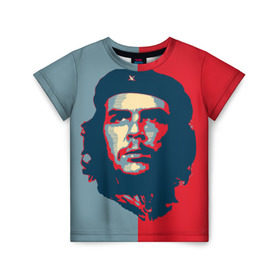 Детская футболка 3D с принтом Che Guevara в Тюмени, 100% гипоаллергенный полиэфир | прямой крой, круглый вырез горловины, длина до линии бедер, чуть спущенное плечо, ткань немного тянется | че гевара