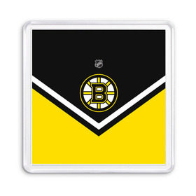 Магнит 55*55 с принтом Boston Bruins в Тюмени, Пластик | Размер: 65*65 мм; Размер печати: 55*55 мм | Тематика изображения на принте: america | canada | hockey | nhl | usa | америка | бостон | брюинз | канада | лед | нхл | сша | хоккей