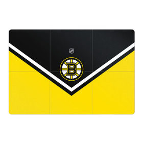Магнитный плакат 3Х2 с принтом Boston Bruins в Тюмени, Полимерный материал с магнитным слоем | 6 деталей размером 9*9 см | Тематика изображения на принте: america | canada | hockey | nhl | usa | америка | бостон | брюинз | канада | лед | нхл | сша | хоккей
