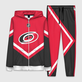 Женский костюм 3D с принтом Carolina Hurricanes в Тюмени,  |  | america | canada | hockey | nhl | usa | америка | канада | каролина | лед | нхл | сша | харрикейнз | хоккей