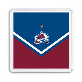 Магнит 55*55 с принтом Colorado Avalanche в Тюмени, Пластик | Размер: 65*65 мм; Размер печати: 55*55 мм | Тематика изображения на принте: america | canada | hockey | nhl | usa | америка | канада | колорадо | лед | нхл | сша | хоккей | эвеланш