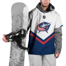 Накидка на куртку 3D с принтом Columbus Blue Jackets в Тюмени, 100% полиэстер |  | america | canada | hockey | nhl | usa | америка | блю | джекетс | канада | коламбус | лед | нхл | сша | хоккей