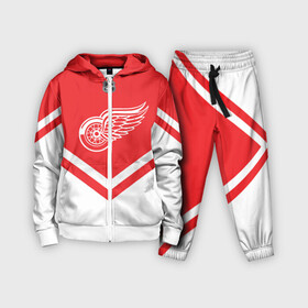 Детский костюм 3D с принтом Detroit Red Wings в Тюмени,  |  | america | canada | hockey | nhl | usa | америка | детройт | канада | лед | нхл | ред | сша | уингз | хоккей