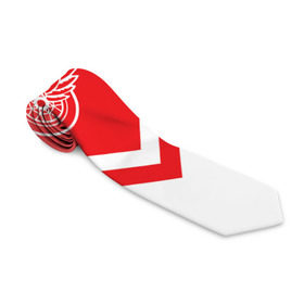 Галстук 3D с принтом Detroit Red Wings в Тюмени, 100% полиэстер | Длина 148 см; Плотность 150-180 г/м2 | Тематика изображения на принте: america | canada | hockey | nhl | usa | америка | детройт | канада | лед | нхл | ред | сша | уингз | хоккей