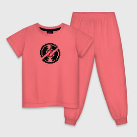 Детская пижама хлопок с принтом Dave Striders logo в Тюмени, 100% хлопок |  брюки и футболка прямого кроя, без карманов, на брюках мягкая резинка на поясе и по низу штанин
 | homestuck | strider | t shirt_logo | дейв_страйдер | страйдер | хоумстак