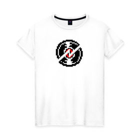 Женская футболка хлопок с принтом Dave Strider`s logo в Тюмени, 100% хлопок | прямой крой, круглый вырез горловины, длина до линии бедер, слегка спущенное плечо | homestuck | strider | t shirt_logo | дейв_страйдер | страйдер | хоумстак