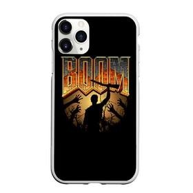 Чехол для iPhone 11 Pro матовый с принтом Zombie Boom в Тюмени, Силикон |  | Тематика изображения на принте: doom | зомби