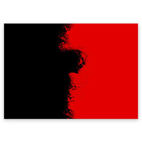 Поздравительная открытка с принтом Blood Rage в Тюмени, 100% бумага | плотность бумаги 280 г/м2, матовая, на обратной стороне линовка и место для марки
 | blood | dark | killer | monster | zombie | зомби | кровь | монстр | нечисть