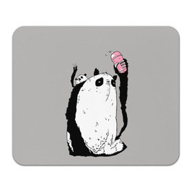 Коврик прямоугольный с принтом panda в Тюмени, натуральный каучук | размер 230 х 185 мм; запечатка лицевой стороны | Тематика изображения на принте: dd | drop dead | dropdead | panda