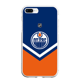 Чехол для iPhone 7Plus/8 Plus матовый с принтом Edmonton Oilers в Тюмени, Силикон | Область печати: задняя сторона чехла, без боковых панелей | america | canada | hockey | nhl | usa | америка | детройт | канада | лед | нхл | ойлерз | сша | хоккей | эдмонтон