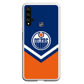 Чехол для Honor 20 с принтом Edmonton Oilers в Тюмени, Силикон | Область печати: задняя сторона чехла, без боковых панелей | america | canada | hockey | nhl | usa | америка | детройт | канада | лед | нхл | ойлерз | сша | хоккей | эдмонтон