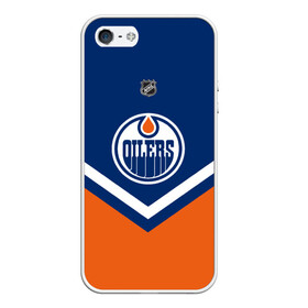 Чехол для iPhone 5/5S матовый с принтом Edmonton Oilers в Тюмени, Силикон | Область печати: задняя сторона чехла, без боковых панелей | america | canada | hockey | nhl | usa | америка | детройт | канада | лед | нхл | ойлерз | сша | хоккей | эдмонтон