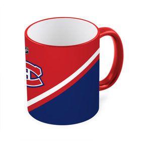 Кружка 3D с принтом Montreal Canadiens в Тюмени, керамика | ёмкость 330 мл | america | canada | hockey | nhl | usa | америка | канада | канадиенс | лед | монреаль | нхл | сша | хоккей