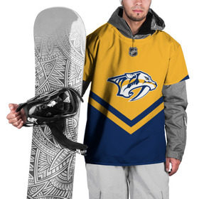 Накидка на куртку 3D с принтом Nashville Predators в Тюмени, 100% полиэстер |  | america | canada | hockey | nhl | usa | америка | канада | лед | нхл | нэшвилл | предаторз | сша | хоккей