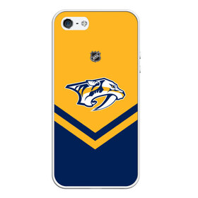 Чехол для iPhone 5/5S матовый с принтом Nashville Predators в Тюмени, Силикон | Область печати: задняя сторона чехла, без боковых панелей | america | canada | hockey | nhl | usa | америка | канада | лед | нхл | нэшвилл | предаторз | сша | хоккей