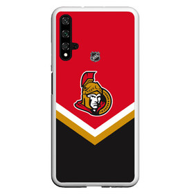 Чехол для Honor 20 с принтом Ottawa Senators в Тюмени, Силикон | Область печати: задняя сторона чехла, без боковых панелей | america | canada | hockey | nhl | usa | америка | канада | лед | нхл | оттава | сенаторз | сша | хоккей