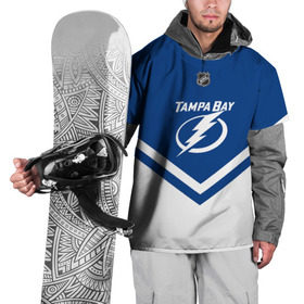 Накидка на куртку 3D с принтом Tampa Bay Lightning в Тюмени, 100% полиэстер |  | america | canada | hockey | nhl | usa | америка | бэй | канада | лайтнинг | лед | нхл | сша | тампа | хоккей