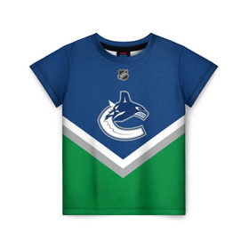 Детская футболка 3D с принтом Vancouver Canucks в Тюмени, 100% гипоаллергенный полиэфир | прямой крой, круглый вырез горловины, длина до линии бедер, чуть спущенное плечо, ткань немного тянется | america | canada | hockey | nhl | usa | америка | ванкувер | канада | кэнакс | лед | нхл | сша | хоккей