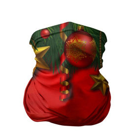 Бандана-труба 3D с принтом Новый год в Тюмени, 100% полиэстер, ткань с особыми свойствами — Activecool | плотность 150‒180 г/м2; хорошо тянется, но сохраняет форму | christmas | новогодний | рождество | украшения