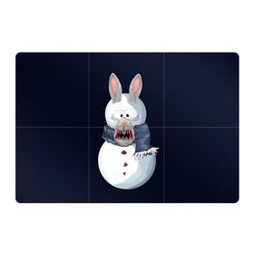 Магнитный плакат 3Х2 с принтом Снэпчат кролик в Тюмени, Полимерный материал с магнитным слоем | 6 деталей размером 9*9 см | Тематика изображения на принте: snapchat | радуга | снеговик | снэпчат | уши | фильтр | язык