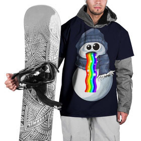 Накидка на куртку 3D с принтом Снэпчат радуга в Тюмени, 100% полиэстер |  | Тематика изображения на принте: snapchat | радуга | снеговик | снэпчат | уши | фильтр | язык